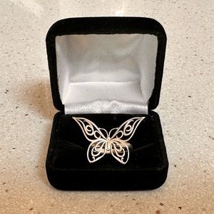 Tiffany and Co. Butterfly cocktail ring in size 7 .Beautiful and unique design.